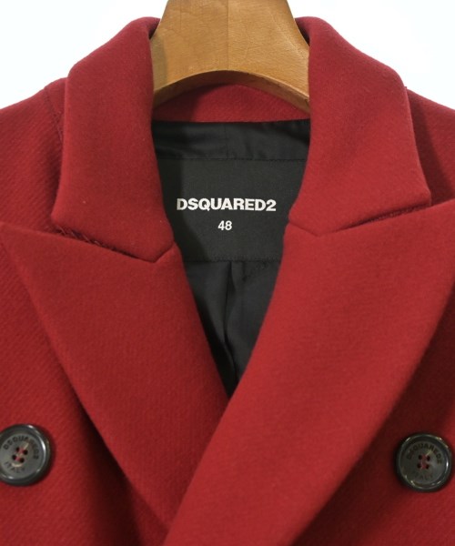 DSQUARED（ディースクエアード）ピーコート 赤 サイズ:48(L位) メンズ/2200702083037
