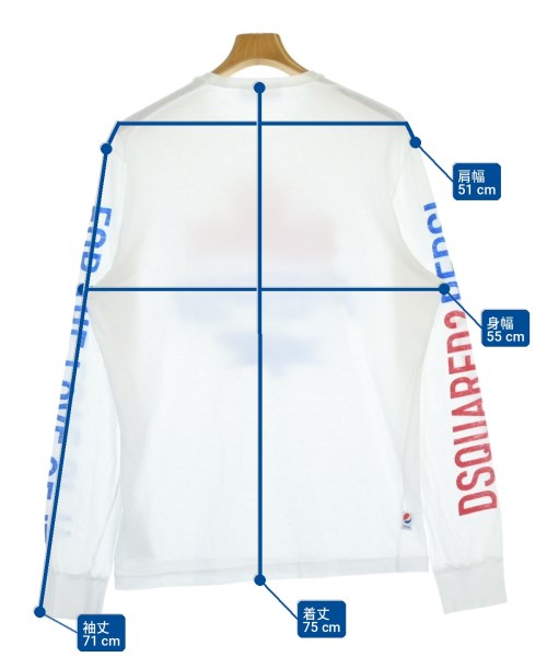 DSQUARED（ディースクエアード）Tシャツ・カットソー 白 サイズ:M メンズ/2200702083075