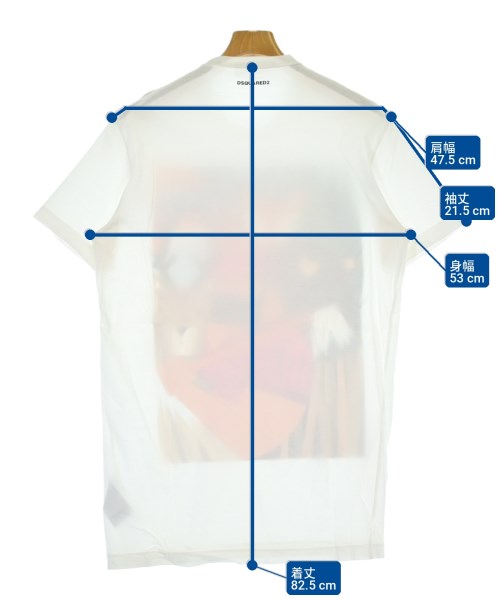 DSQUARED（ディースクエアード）Tシャツ・カットソー 白 サイズ:M メンズ/2200702083082