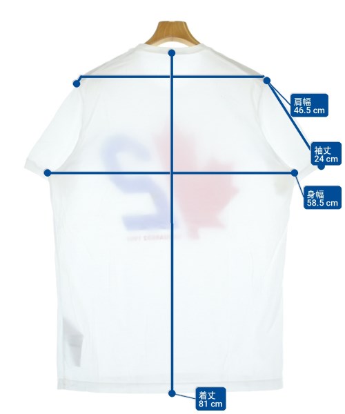 DSQUARED（ディースクエアード）Tシャツ・カットソー 白 サイズ:L メンズ/2200702083112