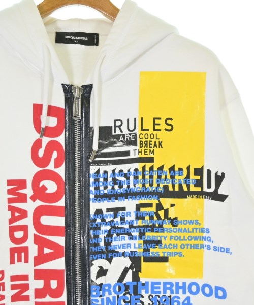 DSQUARED（ディースクエアード）パーカー 白 サイズ:XL メンズ/2200702083129