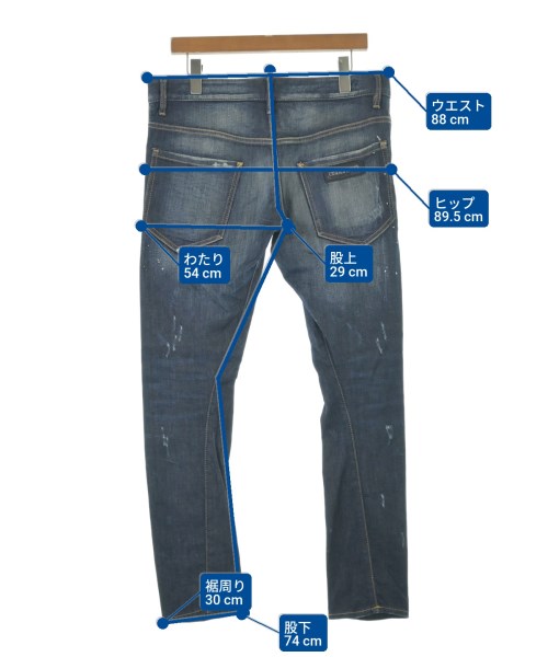 DSQUARED（ディースクエアード）デニムパンツ 紺 サイズ:48(L位) メンズ/2200655094111