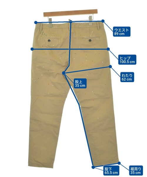 DSQUARED（ディースクエアード）チノパン ベージュ サイズ:50(XL位) メンズ/2200655312017