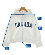 DSQUARED（ディースクエアード）パーカー 白 サイズ:XXS レディース/2200651097116