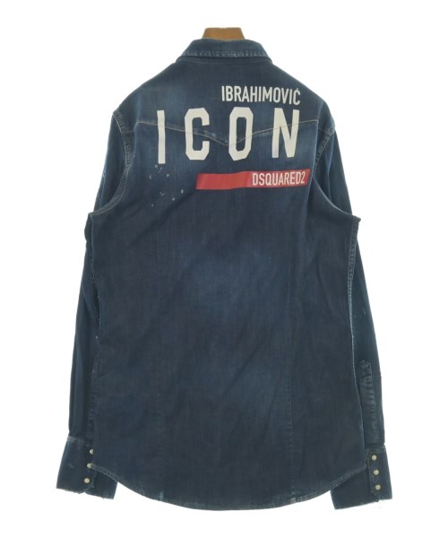 DSQUARED（ディースクエアード）カジュアルシャツ 青 サイズ:50(XL位) メンズ/2200656524167