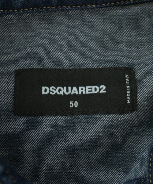 DSQUARED（ディースクエアード）カジュアルシャツ 青 サイズ:50(XL位) メンズ/2200656524167