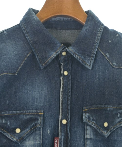 DSQUARED（ディースクエアード）カジュアルシャツ 青 サイズ:50(XL位) メンズ/2200656524167