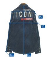 DSQUARED（ディースクエアード）カジュアルシャツ 青 サイズ:50(XL位) メンズ/2200656524167