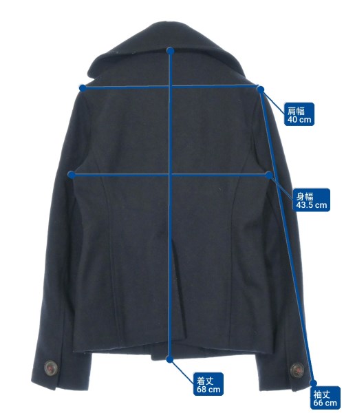 DSQUARED（ディースクエアード）ピーコート 紺 サイズ:42(M位) レディース/2200652358063