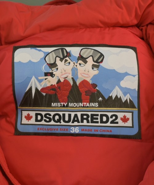 DSQUARED（ディースクエアード）ダウンジャケット/ダウンベスト 赤 サイズ:36(XS位) レディース/2200658288081