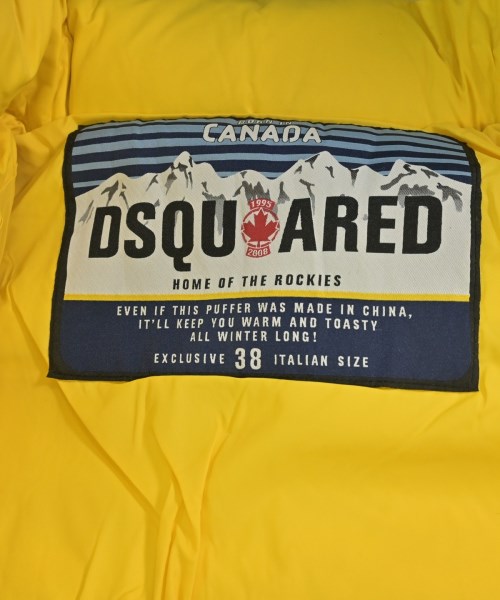 DSQUARED（ディースクエアード）ダウンジャケット/ダウンベスト 黄 サイズ:38(S位) レディース/2200658698019