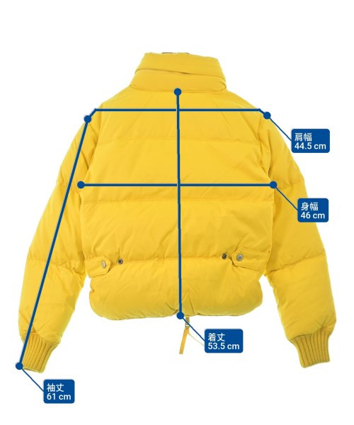 DSQUARED（ディースクエアード）ダウンジャケット/ダウンベスト 黄 サイズ:38(S位) レディース/2200658698019