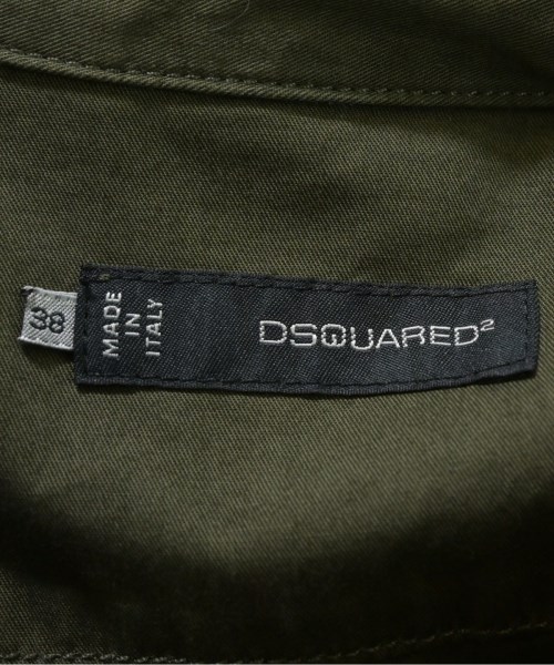 DSQUARED（ディースクエアード）シャツワンピース カーキ サイズ:38(S位) レディース/2200655228066
