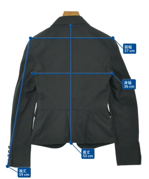 DSQUARED（ディースクエアード）テーラードジャケット 黒 サイズ:40(M位) レディース/2200655228141