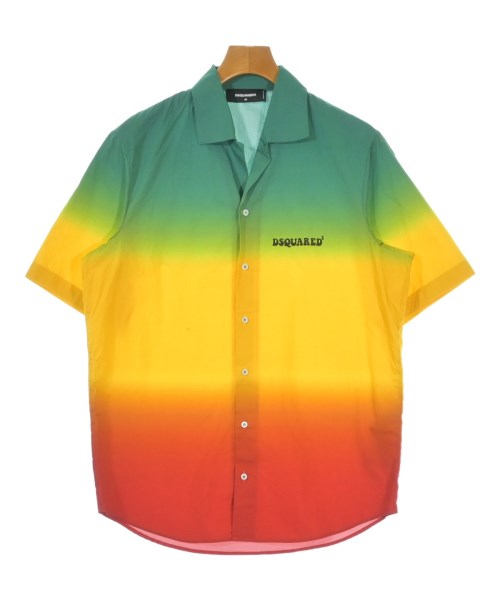 DSQUARED(ディースクエアード)カジュアルシャツ 緑 サイズ:46(M位)/2200661869024