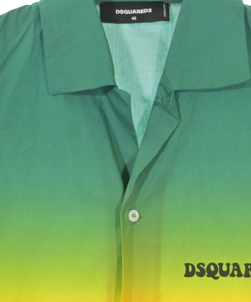DSQUARED（ディースクエアード）カジュアルシャツ 緑 サイズ:46(M位) メンズ/2200661869024