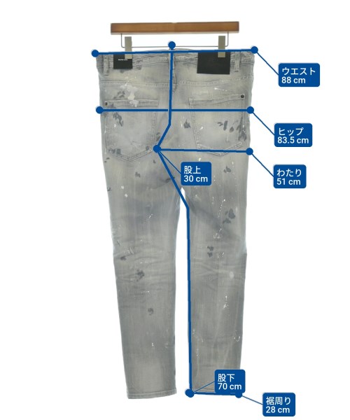 DSQUARED（ディースクエアード）デニムパンツ グレー サイズ:50(XL位) メンズ/2200661869062