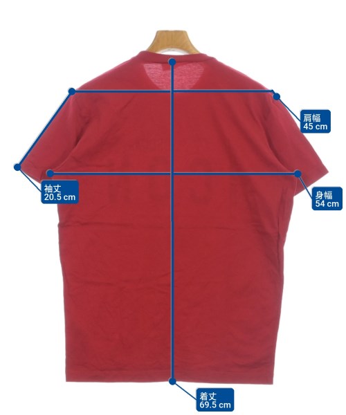 DSQUARED（ディースクエアード）Tシャツ・カットソー 赤 サイズ:L メンズ/2200708205013