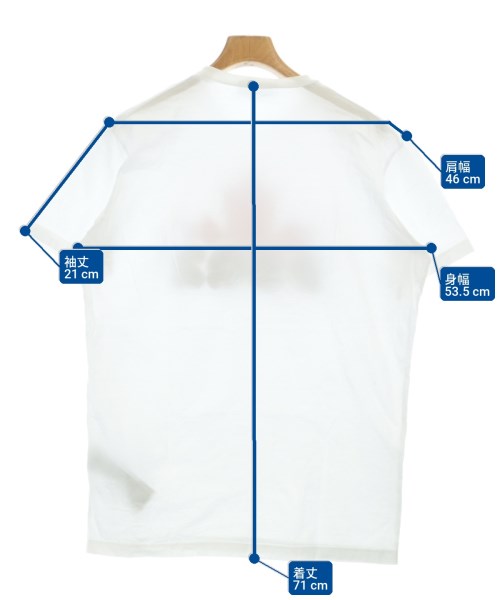 DSQUARED（ディースクエアード）Tシャツ・カットソー 白 サイズ:L メンズ/2200708205020