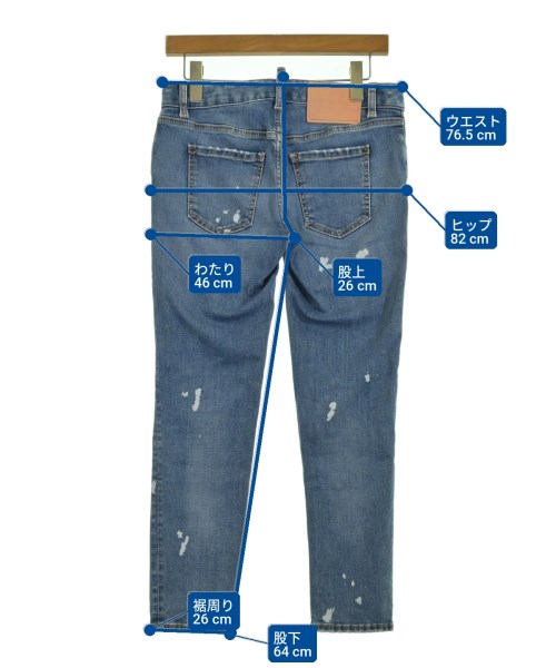 DSQUARED（ディースクエアード）デニムパンツ 青 サイズ:38(S位) レディース/2200713593167