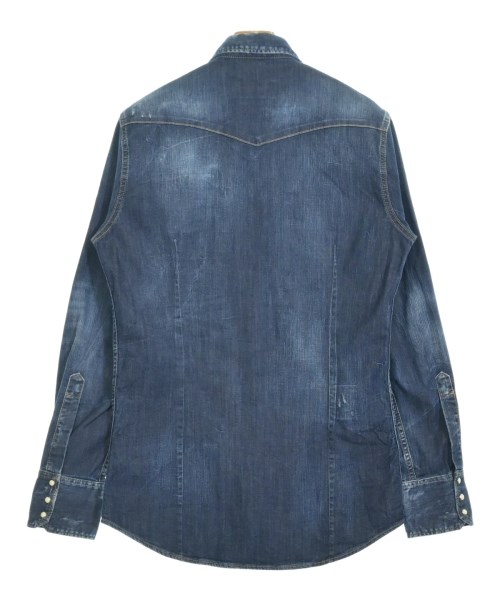 DSQUARED（ディースクエアード）カジュアルシャツ 紺 サイズ:48(L位) メンズ/2200714898094