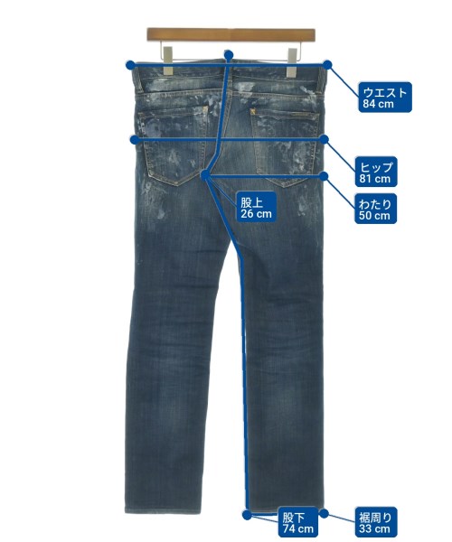 DSQUARED（ディースクエアード）デニムパンツ 青 サイズ:44(S位) メンズ/2200715932346