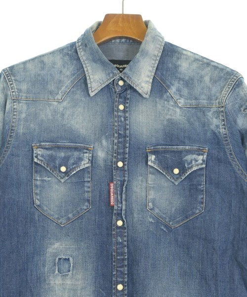 DSQUARED（ディースクエアード）カジュアルシャツ 青 サイズ:46(M位) メンズ/2200719243042