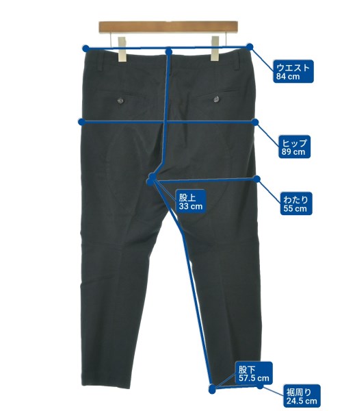 DSQUARED（ディースクエアード）スラックス 黒 サイズ:48(L位) メンズ/2200645769036