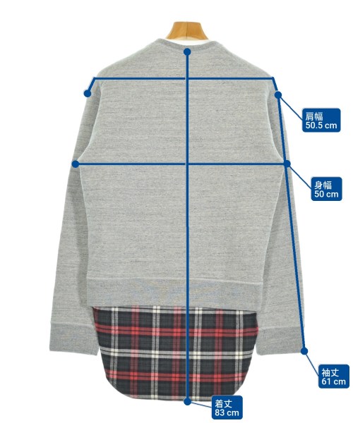 DSQUARED（ディースクエアード）スウェット グレー サイズ:XS メンズ/2200645987171