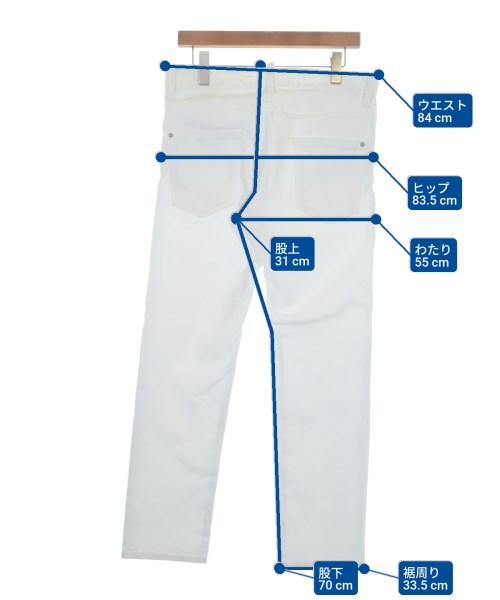 DSQUARED（ディースクエアード）デニムパンツ 白 サイズ:46(M位) メンズ/2200646558028