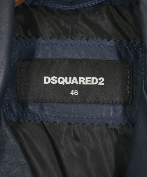 DSQUARED（ディースクエアード）ライダース 紺 サイズ:46(M位) メンズ/2200646585017