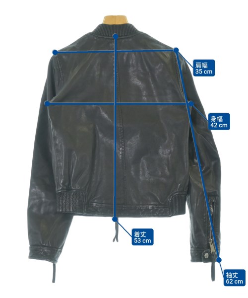 DSQUARED（ディースクエアード）ライダース 黒 サイズ:38(S位) レディース/2200641117022