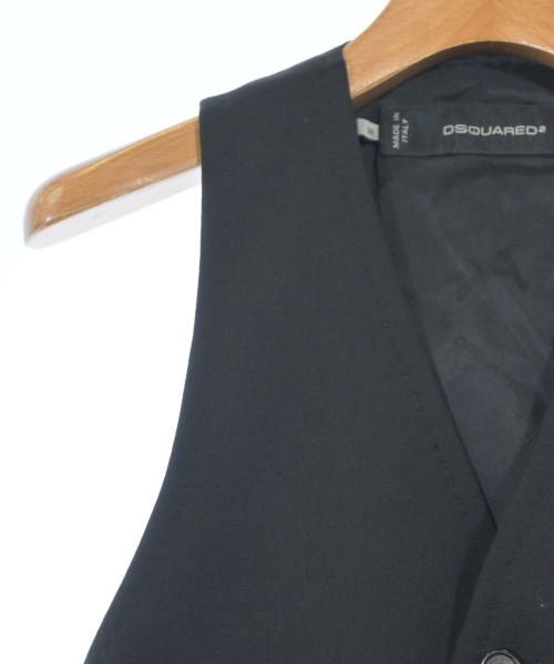 DSQUARED（ディースクエアード）ベスト 黒 サイズ:38(S位) レディース/2200641117343