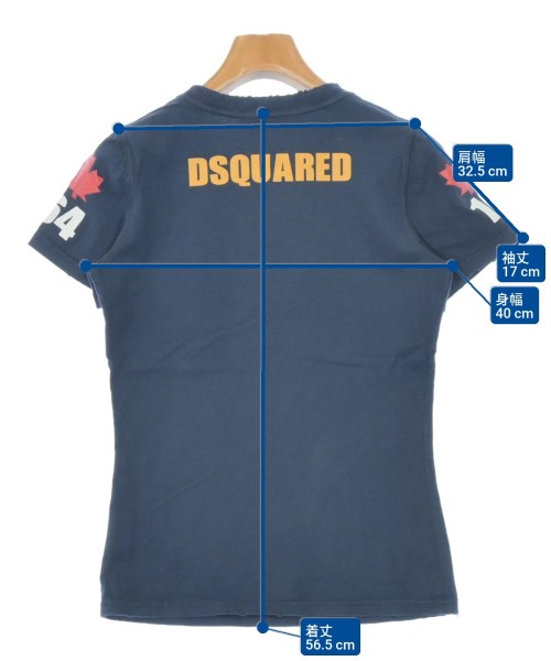 DSQUARED（ディースクエアード）Tシャツ・カットソー 紺 サイズ:S レディース/2200649773046