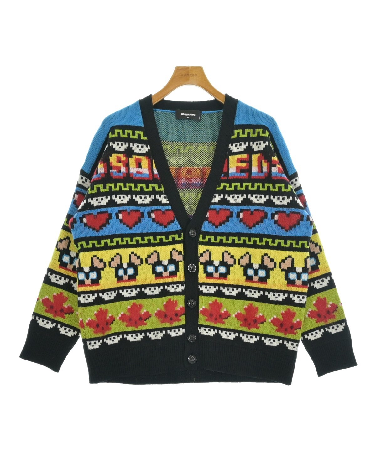 DSQUARED（ディースクエアード）カーディガン 青 サイズ:XS メンズ