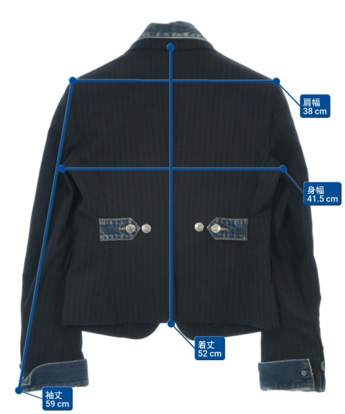 DSQUARED（ディースクエアード）カジュアルジャケット 紺 サイズ:40(M位) レディース/2200650660014