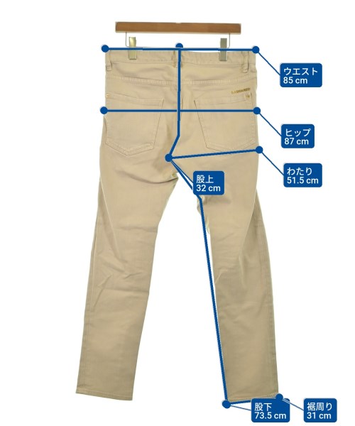 DSQUARED（ディースクエアード）チノパン ベージュ サイズ:46(M位) メンズ/2200640042196