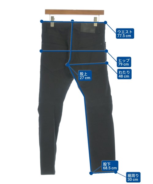 DSQUARED（ディースクエアード）デニムパンツ 黒 サイズ:44(S位) メンズ/2200652368017