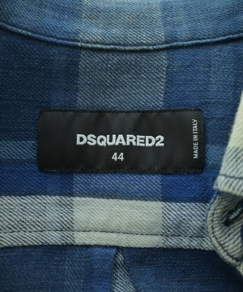 DSQUARED（ディースクエアード）カジュアルシャツ 青 サイズ:44(S位) メンズ/2200651925273