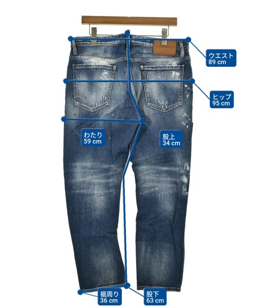 DSQUARED（ディースクエアード）デニムパンツ 青 サイズ:50(XL位) メンズ/2200699068062