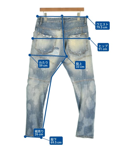 DSQUARED（ディースクエアード）デニムパンツ 青 サイズ:48(L位) メンズ/2200706718034