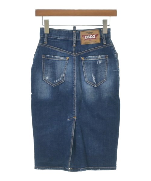 DSQUARED（ディースクエアード）ひざ丈スカート 紺 サイズ:38(S位) レディース/2200708130063