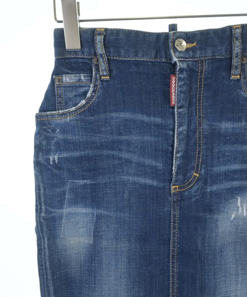 DSQUARED（ディースクエアード）ひざ丈スカート 紺 サイズ:38(S位) レディース/2200708130063