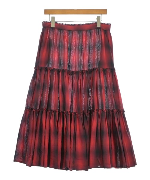 DSQUARED（ディースクエアード）ロング・マキシ丈スカート 赤 サイズ:42(M位) レディース/2200708877036