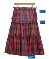 DSQUARED（ディースクエアード）ロング・マキシ丈スカート 赤 サイズ:42(M位) レディース/2200708877036