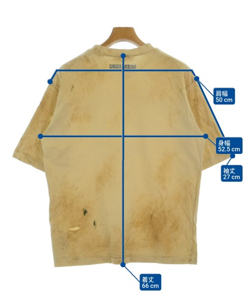 DSQUARED（ディースクエアード）Tシャツ・カットソー ベージュ サイズ:S メンズ/2200641209086