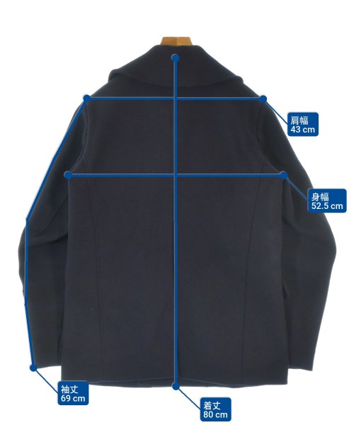 DSQUARED（ディースクエアード）ピーコート 紺 サイズ:46(M位) メンズ/2200668739023