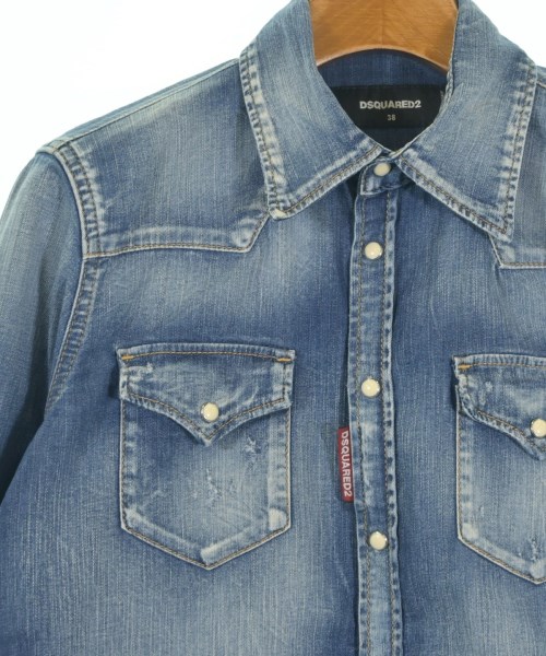 DSQUARED（ディースクエアード）カジュアルシャツ 紺 サイズ:38(S位) レディース/2200670262014