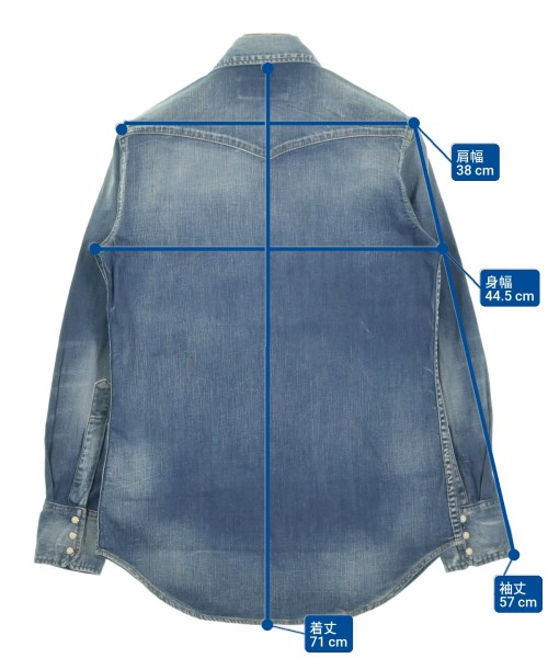 DSQUARED（ディースクエアード）カジュアルシャツ 紺 サイズ:38(S位) レディース/2200670262014