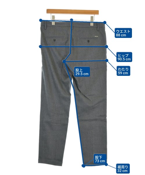 DSQUARED（ディースクエアード）スラックス グレー サイズ:48(L位) メンズ/2200664077198